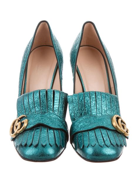 gucci marmont shoes outfit|Gucci Marmont shoes mid heel.